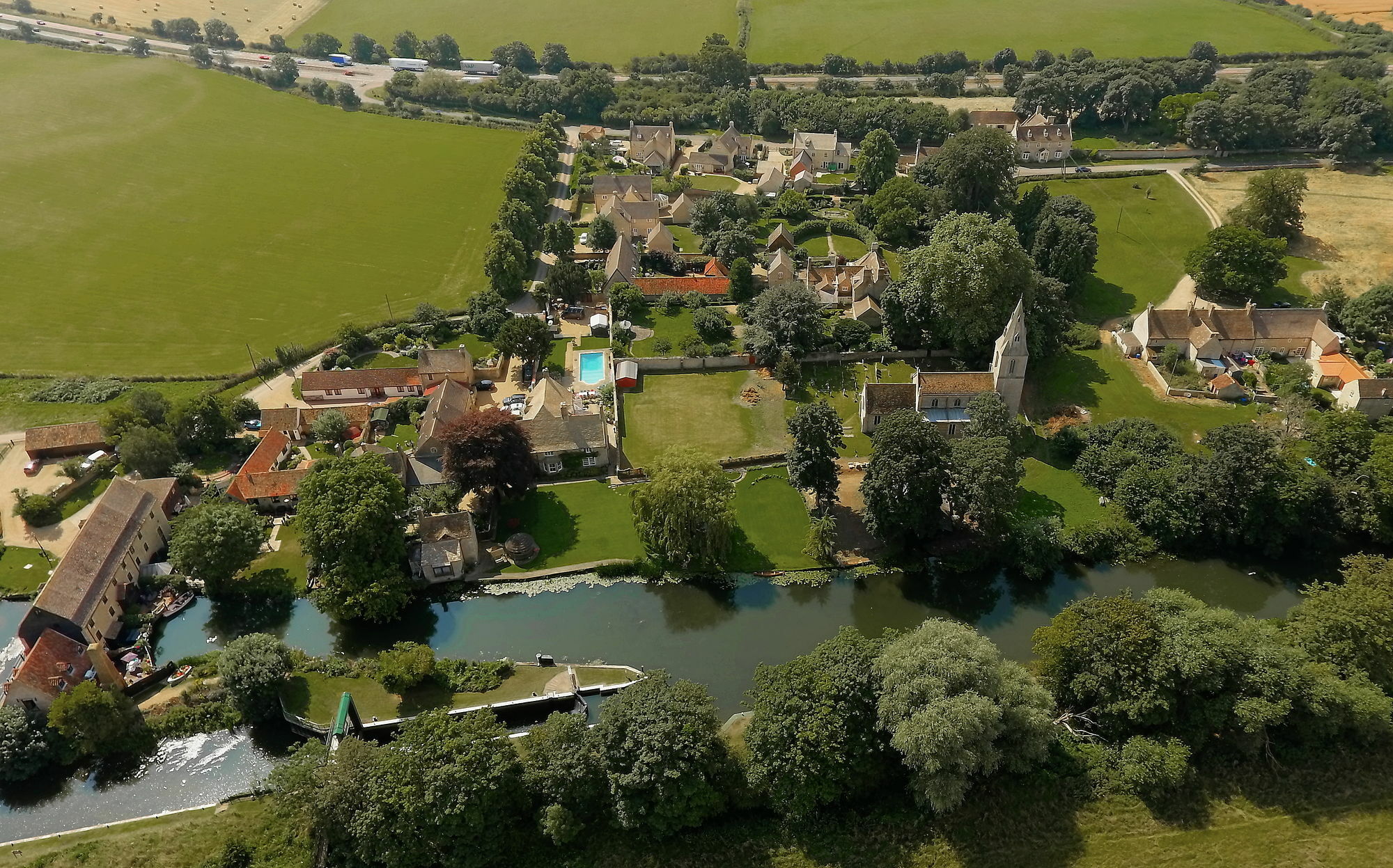 River Nene Cottages Water Newton Luaran gambar